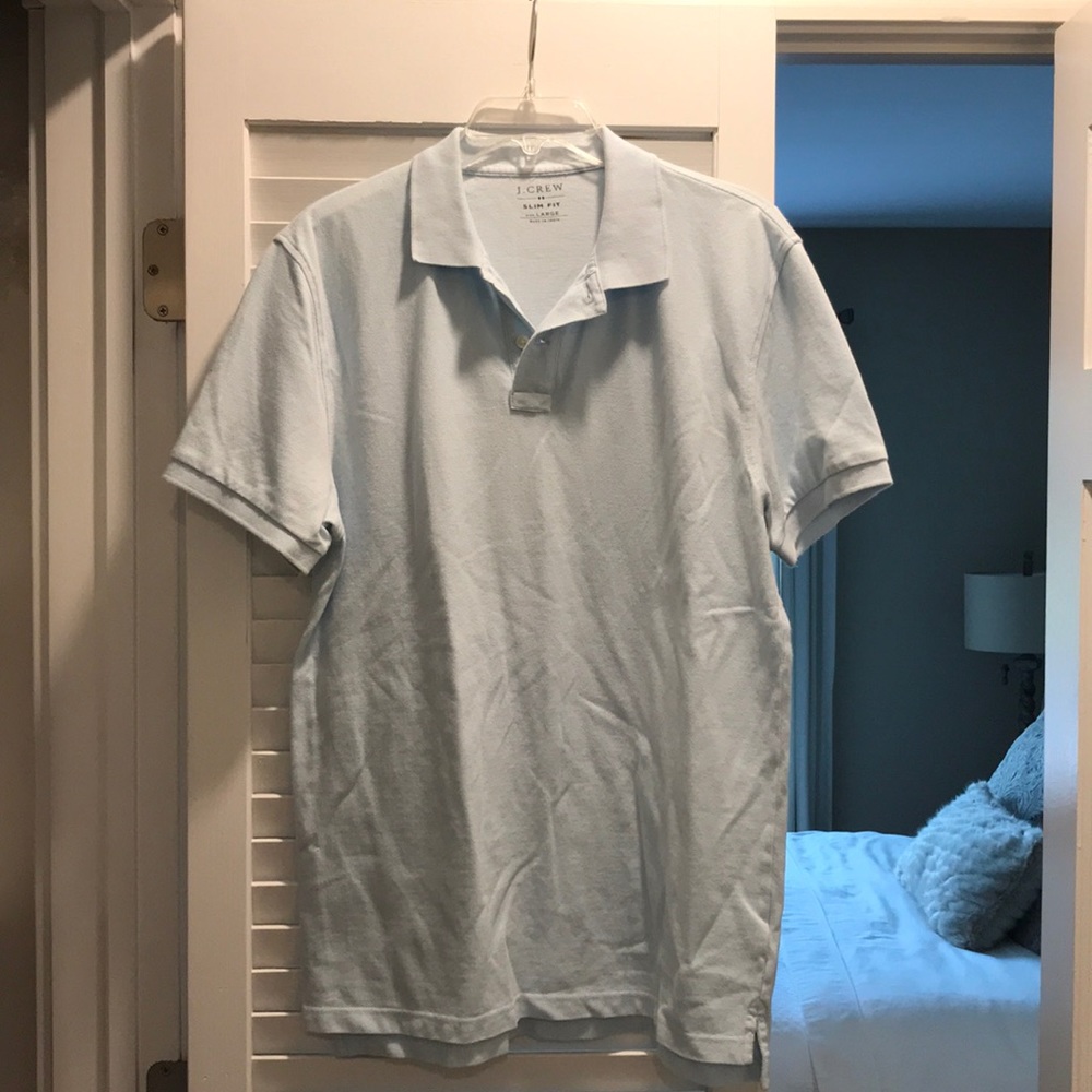 Jcrew polo shirt light blue